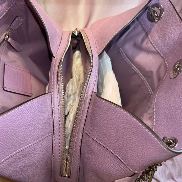 BNWT Authentic Coach Turnlock Edie – Jasmine Powder Pink Style #36855 - Picture 9 of 12